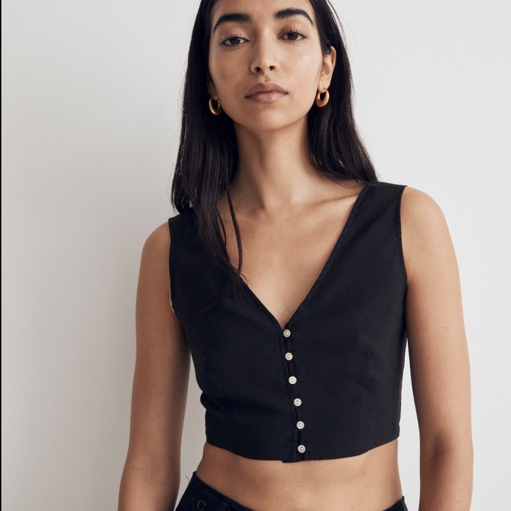 nwt madewell softdrape gwen crop